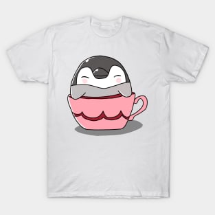 Penguin in a cup cute T-Shirt